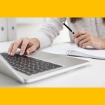 Hands on a laptop Keep hands flexible Karen J