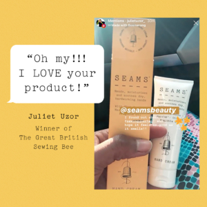 Juliet Uzor SEAMS Hand Cream